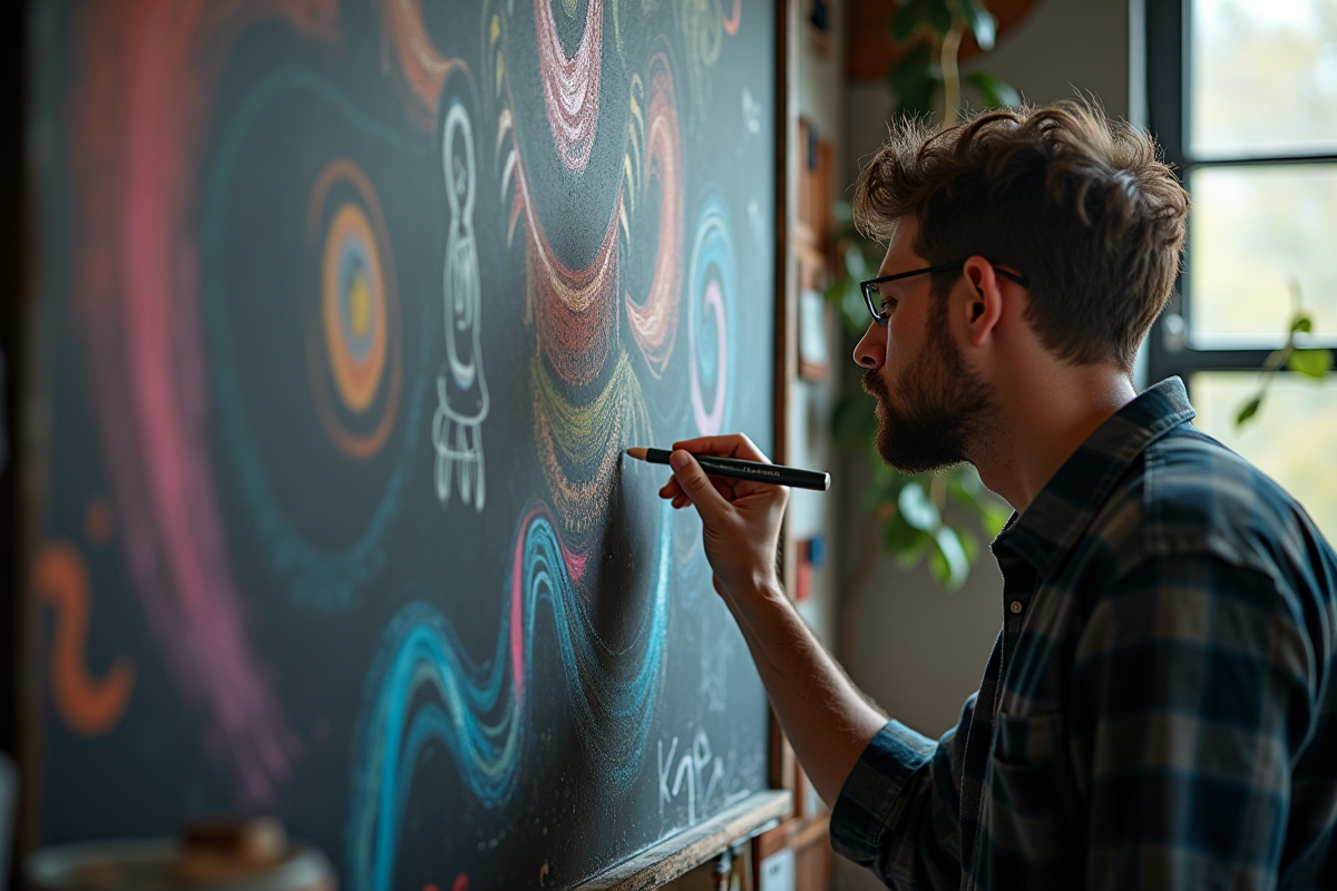 peinture craie